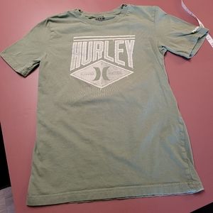 Boys, Hurley, size Large, green, distressed logo